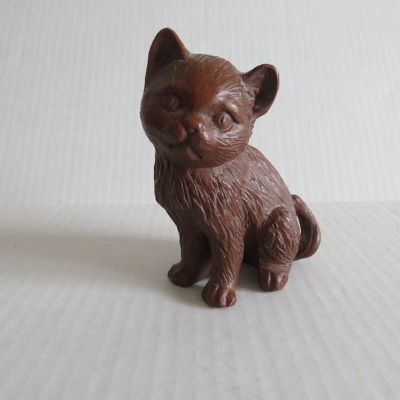 Other - Brown Cat Figurine, 4 1/2" Tall